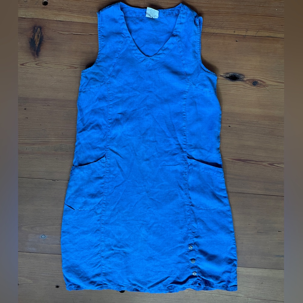 Blue linen Sun dress